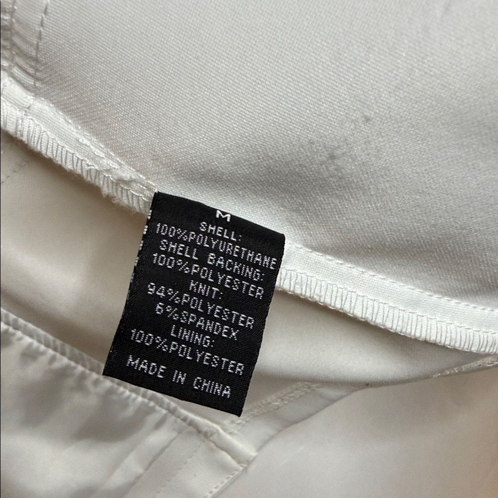 Baccini Women's Cream Faux Leather Jacket - Picture 3 of 5